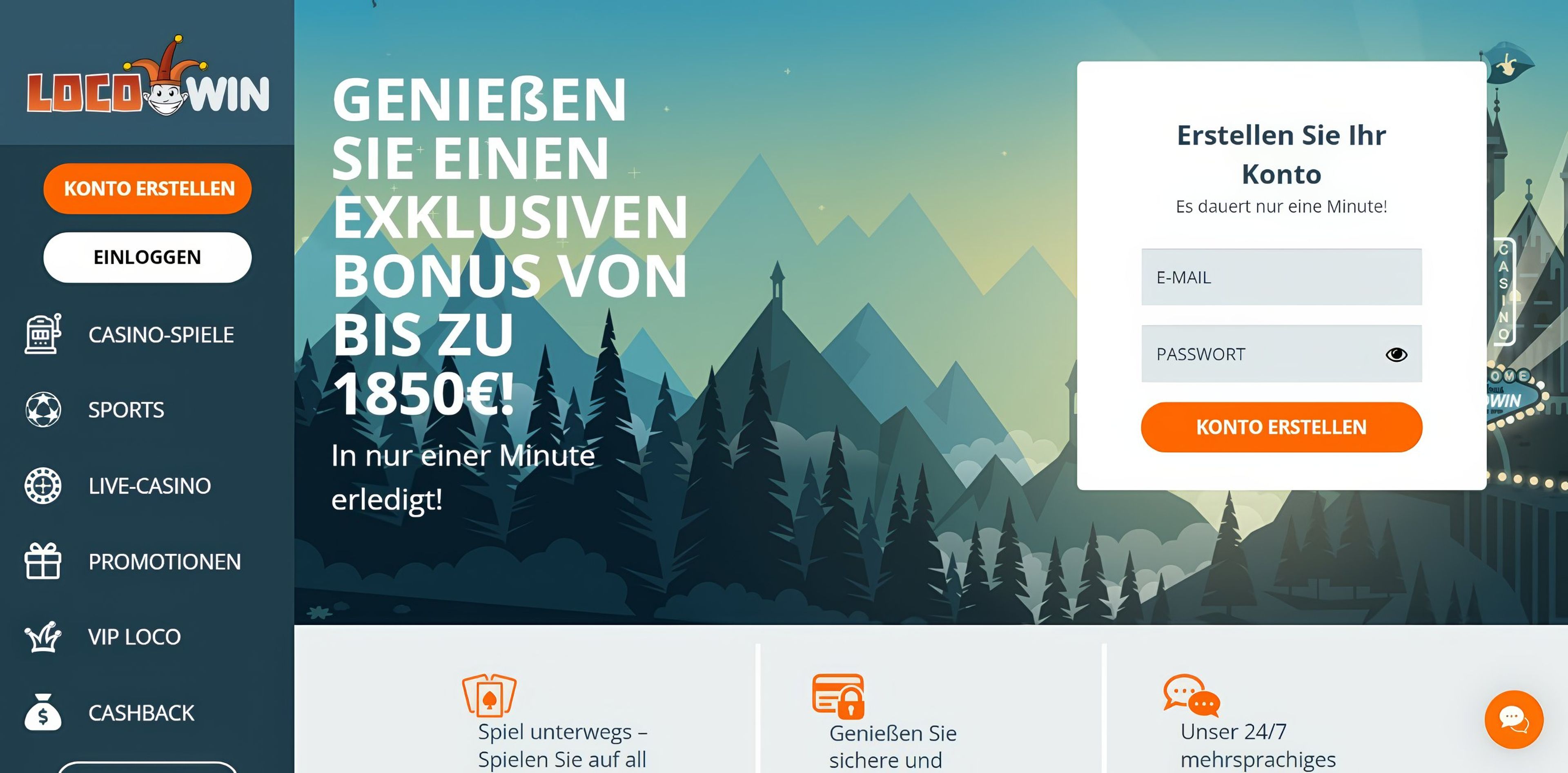 Locowin desktop screenshot 1